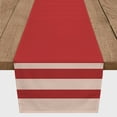 thumbnail image 2 of Creative Products French Red Stripes 16 x 90 Cotton Twill Table Runner, 2 of 3