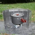 thumbnail image 6 of Outdoors  stove windscreen，8 Plates Aluminum folding windshield for camp stoves,with Carrying bag, 6 of 7
