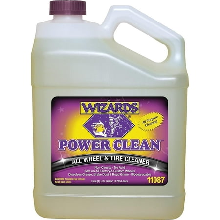 Wizards Power Clean All Purpose Cleaner and Degreaser Tire and Wheel Cleaner Car Cleaning Supplies, 1 Gallon