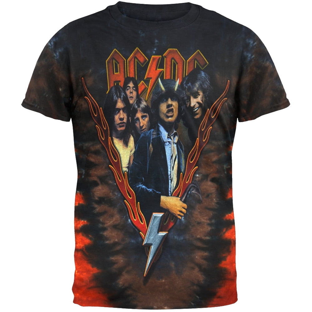 ac dc tie dye shirt