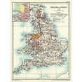 thumbnail image 2 of Poole 25x32 Black Ornate Wood Framed with Double Matting Museum Art Print Titled - England Wales 1086 - Poole 1902, 2 of 4