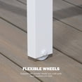 thumbnail image 5 of Iwicker Set of 2 Patio Aluminum Outdoor Chaise Lounge Chair, Sling Adjustable Patio Lounge Chair with Wheels for Outside, Mist, 5 of 7