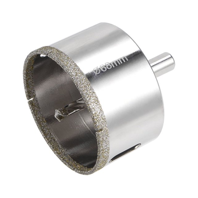 Unique Bargains 68mm Glass Hole Saw Diamond Core Drill Bit with Center Pilot Bit