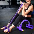 thumbnail image 2 of Hyasfey 6-Tube Sit-up Pedal Resistance Band with Handle Multifunction Tension Rope Elastic Yoga Pedal Puller Body Stretching Trainer Home Gym Workout Equipment, 2 of 7