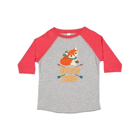 

Inktastic Cousin Crew Outfit Fox Gift Toddler Boy or Toddler Girl T-Shirt