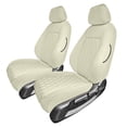 thumbnail image 1 of For 2016-2024 Honda Civic FH Group Neoprene Custom Fit Car Seat Covers Waterproof  - Front Solid Beige, 1 of 5