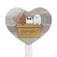 thumbnail image 2 of We Bare Bears Baby Bears Heart Love Cupcake Picks Toppers Decoration Set of 6, 2 of 7
