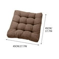 thumbnail image 3 of NSESSHome Thicken Tufted Cushion, Solid Square Seat Cushion Corduroy Chair Pad Pillow Seat Soft Tatami Floor Cushion for Yoga Meditation Living Room Balcony Office Outdoor, 17.7x17.7 Inch, 3 of 6