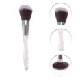 thumbnail image 3 of Unique Bargains 10 Pcs Convenient Makeup Brush Set for Business Travel White Brown Artificial Fiber Wool Plastic, 3 of 5