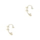 thumbnail image 1 of Aretes de plata Minnieouse para mujer estilo estrella sin orificios dorado plateado, 1 of 6