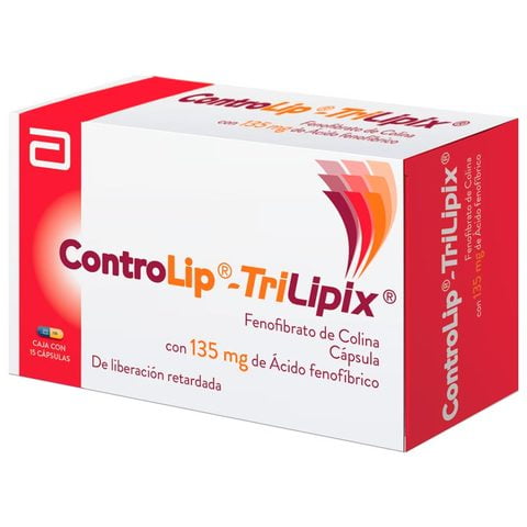ControLip TriLipix 135 mg 15 cápsulas de liberación retardada