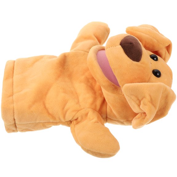 Milisten 1Pcs Dog Puppet Hand Toy For Toddlers Christmas Easter Valentine's Day 11.0In Plush