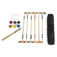 thumbnail image 3 of YardGames Premium Outdoor Lawn Croquet Game Set with 6 Wood Mallets, 3 of 7