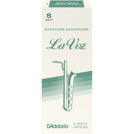 D'Addario La Voz Baritone Saxophone Reeds 5-Pack (Soft)