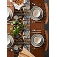 thumbnail image 5 of Table Runner Dresser Scarf 13 x 36 Inch Vintage Rustic Dark Brown Wood Grain Independence Day Table Runners Non-Slip Heat Kitchen Dining Table Decor for Indoor Outdoor Home Party Decoration, 5 of 7