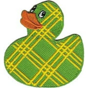 Patch - Animals - Plaid Rubber Ducky Iron On Gifts New Licensed p-3731