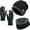Black, variant on MORTTIC Unisex Warm Thick Knit Hat, Scarf & Glove Set, Black, 3 Pack