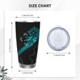 thumbnail image 4 of Saiise Geometry Dash Print Tumbler 20 Oz Stainless Steel Vacuum Insulated with Straw Coffee Cup for Home,Office,Outdoor Works Great for Ice Drinks and Hot Beverage, 4 of 8