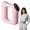 Pink, variant on Deep Tissue Percussion Massage Gun, Fascia Ring Massager with 3 Modes & 5 Levels, Fascia Ring Massager with Belt for Muscle Relief & Full-Body Relaxation
