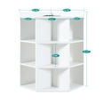 thumbnail image 6 of Naomi Home Dona Corner Wooden Storage Cabinet with USB Ports, White, 6 of 17