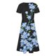 thumbnail image 3 of Gibobby Vestido Casual para Mujer Vestido suelto informal de verano de manga corta con cuello redondo para mujer, vestido veraniego largo bohemio con(Negro,G), 3 of 5