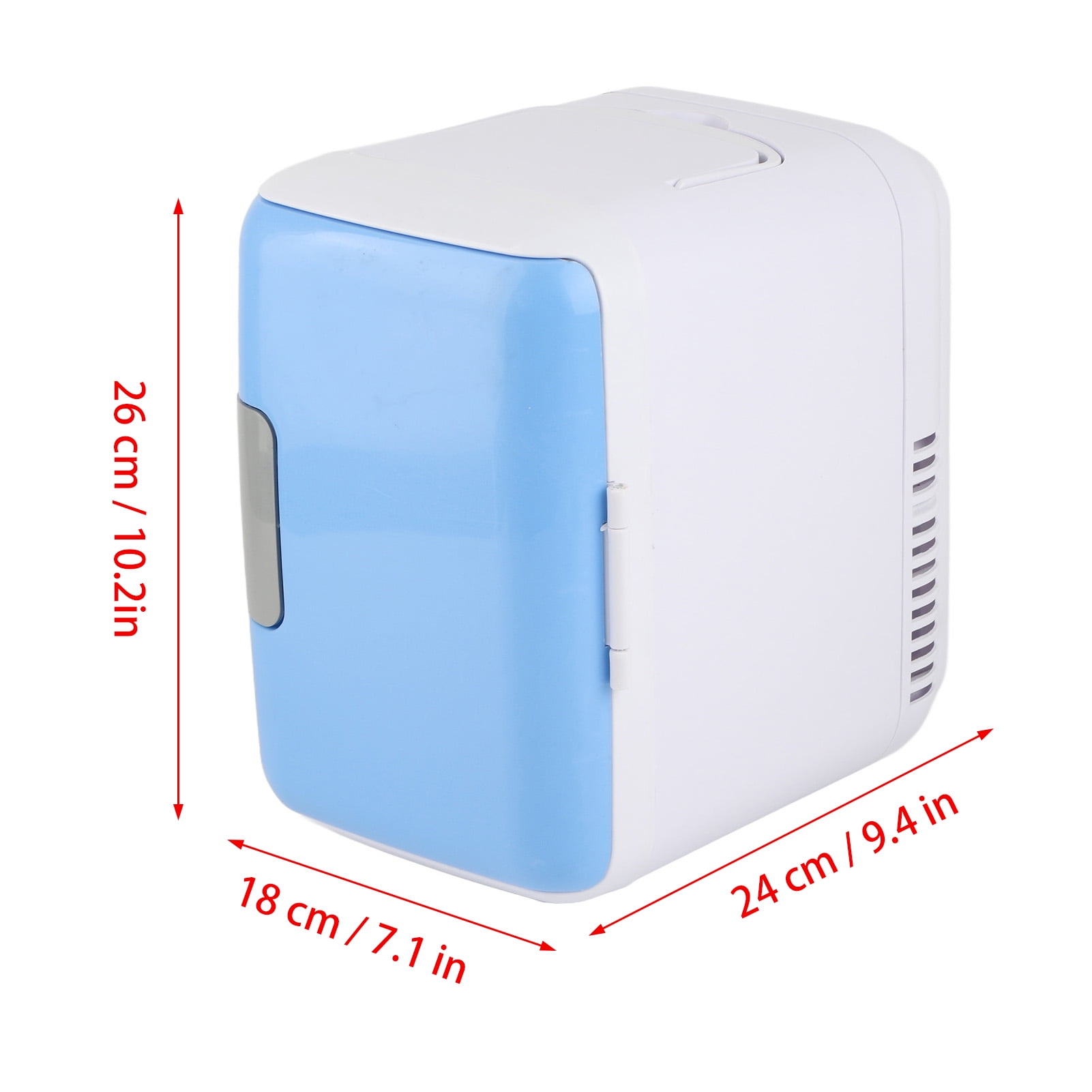 BIMZUC 4L Car Refrigerator Portable Cooler Warmer Mini Fridge 12V Automotive Refrigeration for Road Trips Camping Small Size Food Grade Liner Fits Standard Vehicles