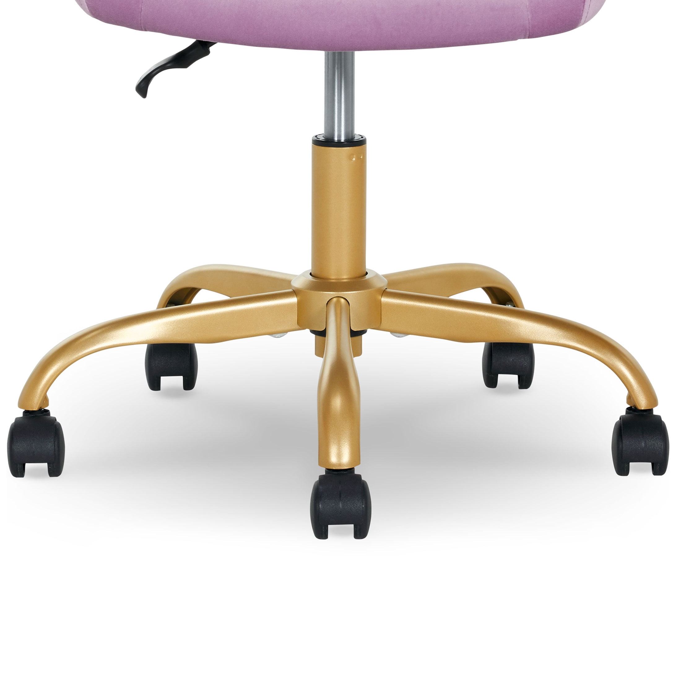 Mainstays Plush Velvet Office Chair, Lilac Bloom