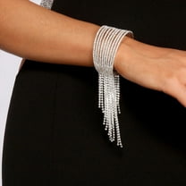 Multi-layer Tassel Female Evening Party Rhinestone Bracelet