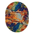 thumbnail image 3 of Unique Loom Calypso Collection Area Rug - Spouge (7' 10" x 10' Oval Multi/Blue), 3 of 7