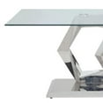thumbnail image 5 of Acme Gianna Dining Table in Clear Glass and Stainless Steel Indoor, 5 of 9