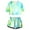 Z1-Green, variant on Girls 2025 Summer Clothes Sets Short Sleeve Gradient Color Girls Outfits Size 8 Casual Loose Fashion Children's Summer Set,,110,Yellow