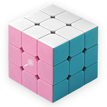 Brybelly 3x3 Stickerless Sweets Speed Puzzle Cube, Customizable