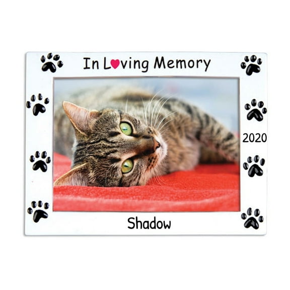Ornaments by Elves Personalized Pet Photo Frame Memorial Ornaments Unique Sympathy Gifts .25lbs