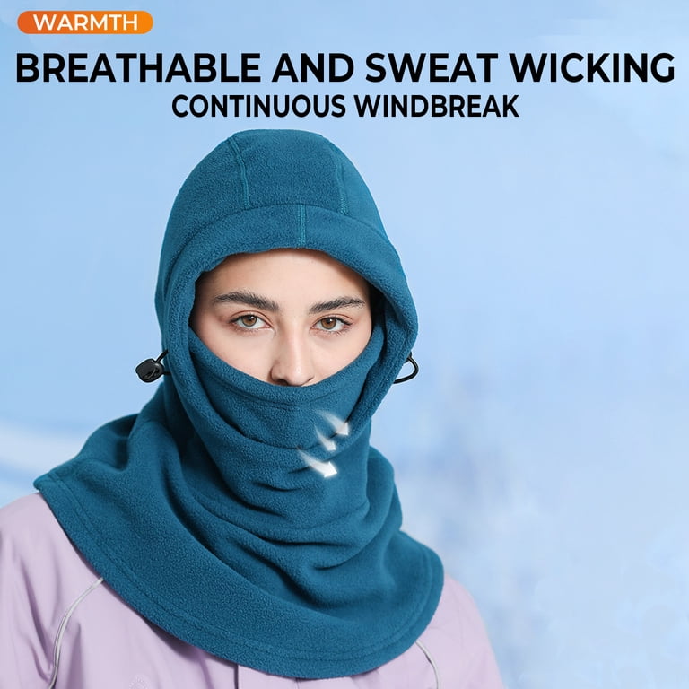 Fleece Balaclava Ski Mask - Moisture-Wicking Stretchy Winter Face Cover Winter Windproof Balaclava Ski Mask Thermal Fleece Full Face  main image 3