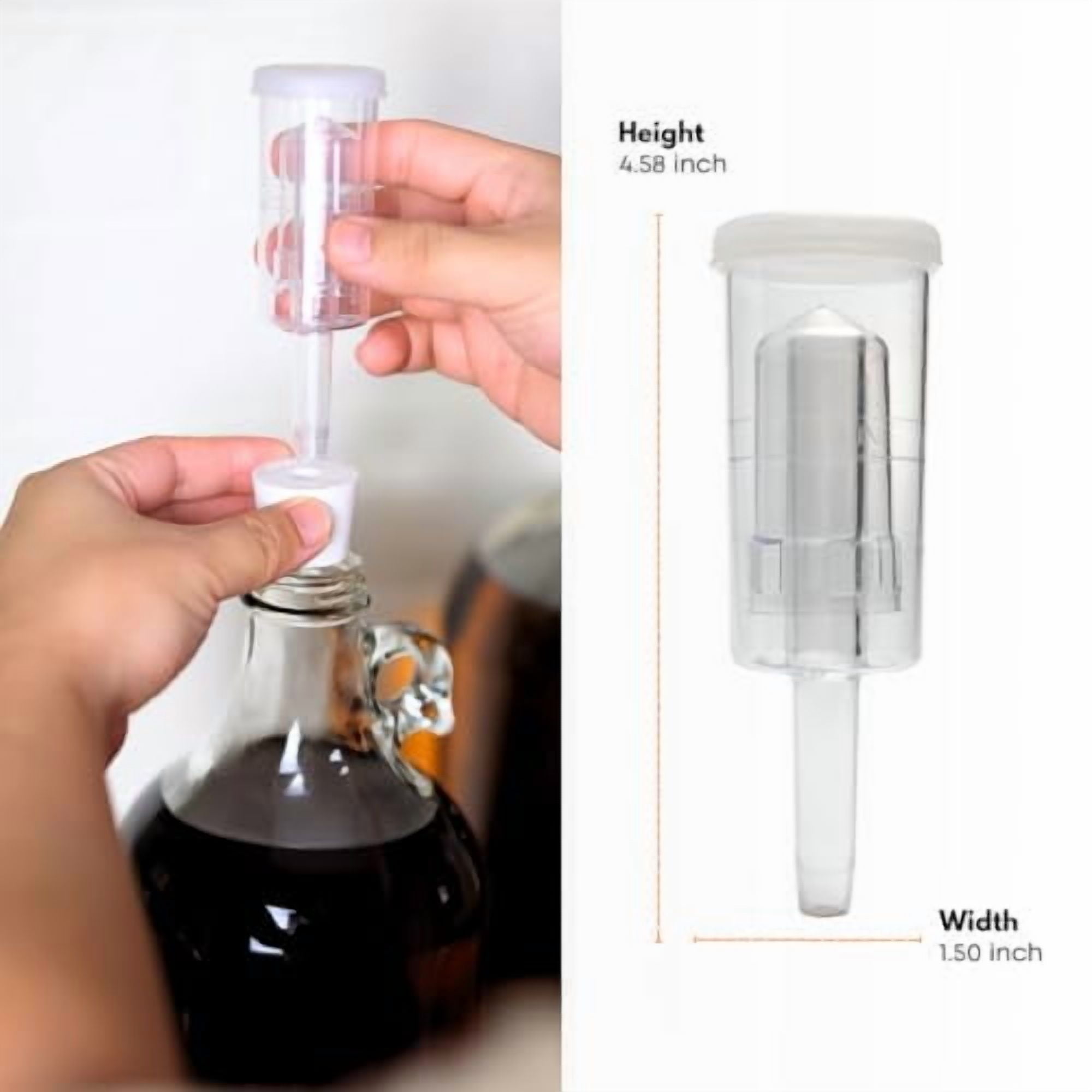 Airlocks Pour Fermentation – 3 Pièces Avec Bouchons Caoutchouc – Pour Vin, Bière, Choucroute Maison