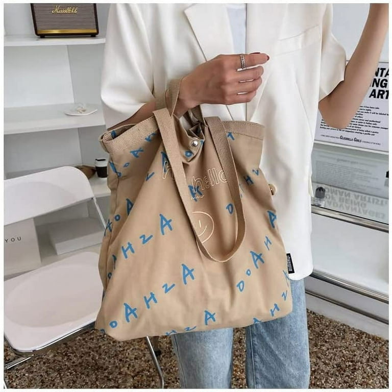 PIKADINGNIS Tote Bag Aesthetic Tote Bags for School Cute Tote Bags Teen  Girls Trendy Stuff Tote Bag for Women