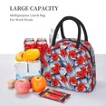 thumbnail image 5 of Salouo Leaves And Flowers for Insulated Lunch Bag for Women/Men - Leakproof Cooler Tote Bag Organizer - Reusable Lunch Box for Office Picnic Hiking Beach-One Size, 5 of 6