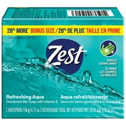 Zest Bar Soap Aqua 4.12 oz x 2 pack Pack of 2