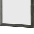 thumbnail image 3 of 32 Inch Transitional Style Wooden Frame Mirror, Gray, 3 of 5