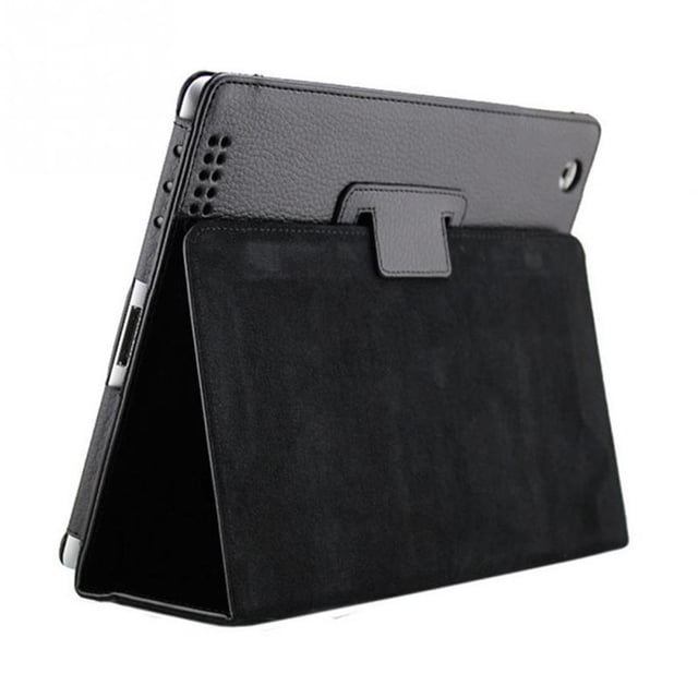 Inteprter Litchi Grain Tablet Case Cover Dual Folding PU Leather Protector para 2 3 4 Computadoras de tableta No.1