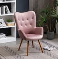 thumbnail image 3 of Roundhill Furniture Doarnin Wingback Chair, Mauve, 3 of 10