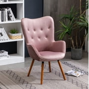 Roundhill Furniture Doarnin Wingback Chair, Mauve