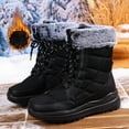 thumbnail image 6 of Women's Mid Calf Winter Boots Outdoor Booties With Thick Comfortable Platform Heel Casual Shoes For Cold Weather, 6 of 6