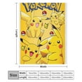 thumbnail image 2 of Anime Blankets Pokemon Throw Blanket 60"*80"（150*200cm） Pokemon Merch for Kids, 2 of 8
