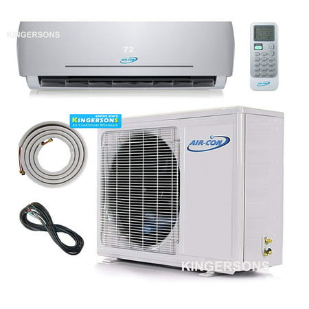 18000 BTU Ductless Air Conditioner – Mini Split AC/Heating System 1.5 Ton - Pre-Charged Inverter Heat Pump – 23 SEER - 12’ Lineset & Wiring - 100% Ready to Install - USA Parts &