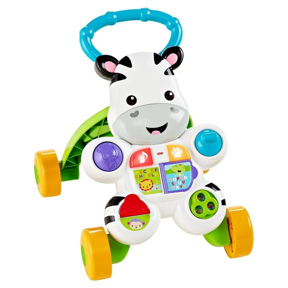 Fisher-Price Baby Walker with Lights Music and Activities, Learn with Me Zebra Walker