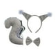 thumbnail image 3 of Kit de disfraz de cola de animal para cosplay, diadema para fiestas temáticas de animales, fiestas, decoración gris, 3 of 8