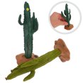thumbnail image 1 of Moluckfu 2Ud Cactus Artificial Verde Para Oficina Y Hogar Con Material Resistente Y Fácil Limpieza, 1 of 8