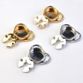thumbnail image 3 of Heart Shaped Alloy Cufflinks Clip Decorative Button Clip for Dress Uniform Shirt, 3 of 8