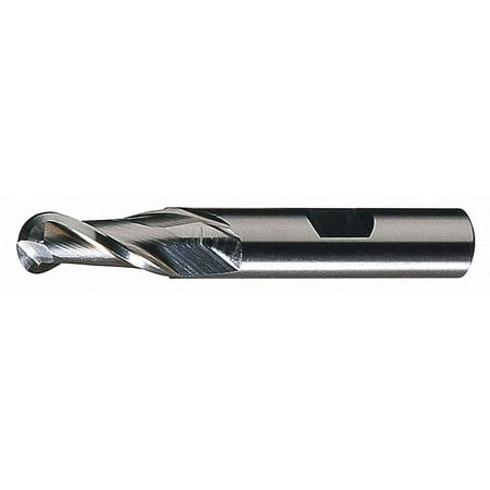 UPC: 0697334421245 | Cleveland Ball End Mill Single End 1/2 HSS C42124
